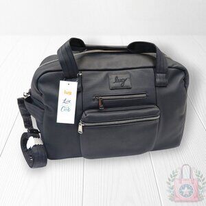 NEW ❤️ Lug Black Charger Matte Luxe VL Overnight Duffel Unisex $145